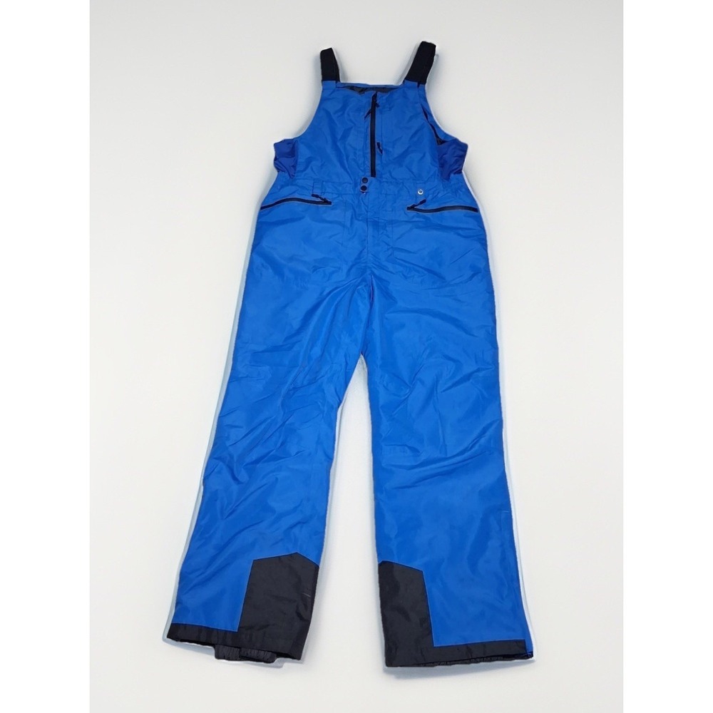 Free Soldier Mens Blue Insulated Ski‎ Bibs Snowboard Overalls Large Inseam 32